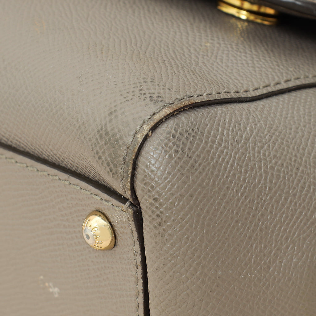 Dolce & Gabbana Grey Sicily Dauphine Medium Bag