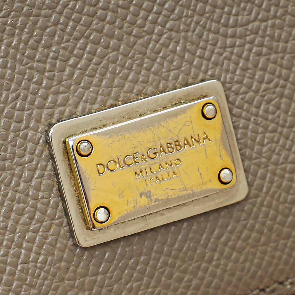 Dolce & Gabbana Grey Sicily Dauphine Medium Bag