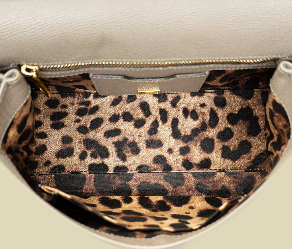 Dolce & Gabbana Grey Sicily Dauphine Medium Bag