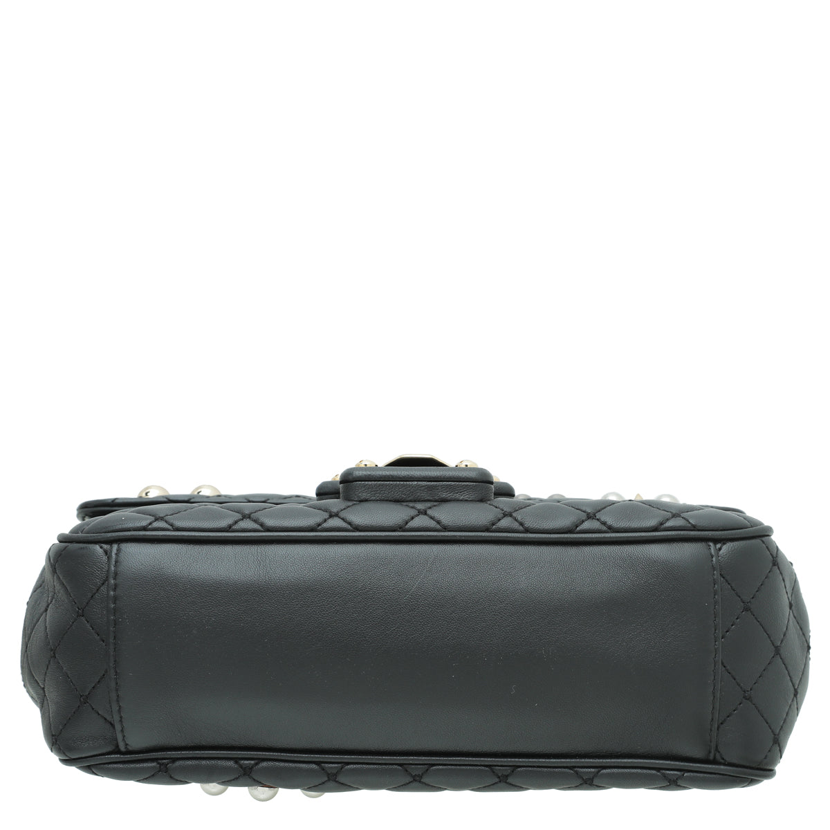 Dolce & Gabbana Black Lucia Quilted Embellished Chain Bag