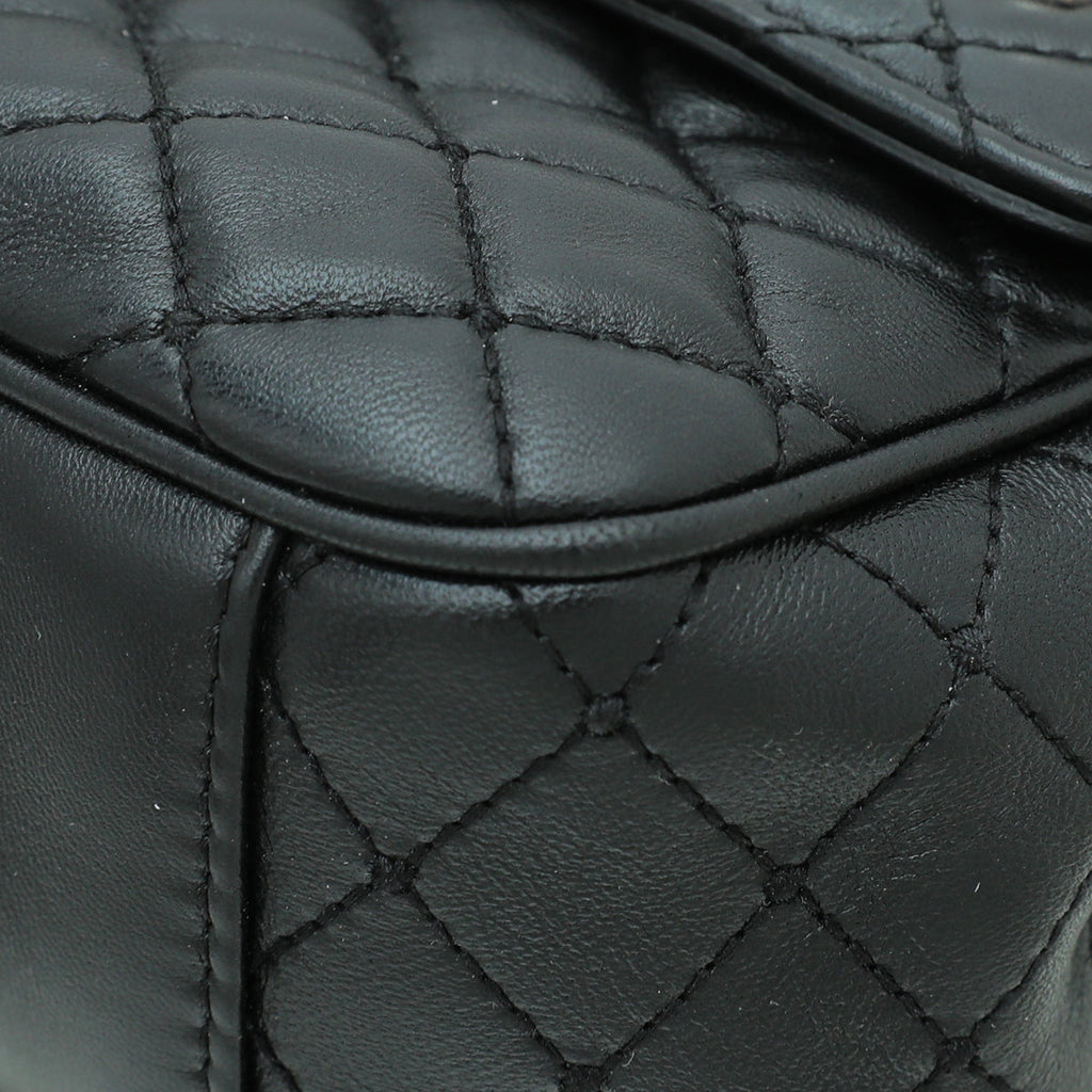 Dolce & Gabbana Black Lucia Quilted Embellished Chain Bag