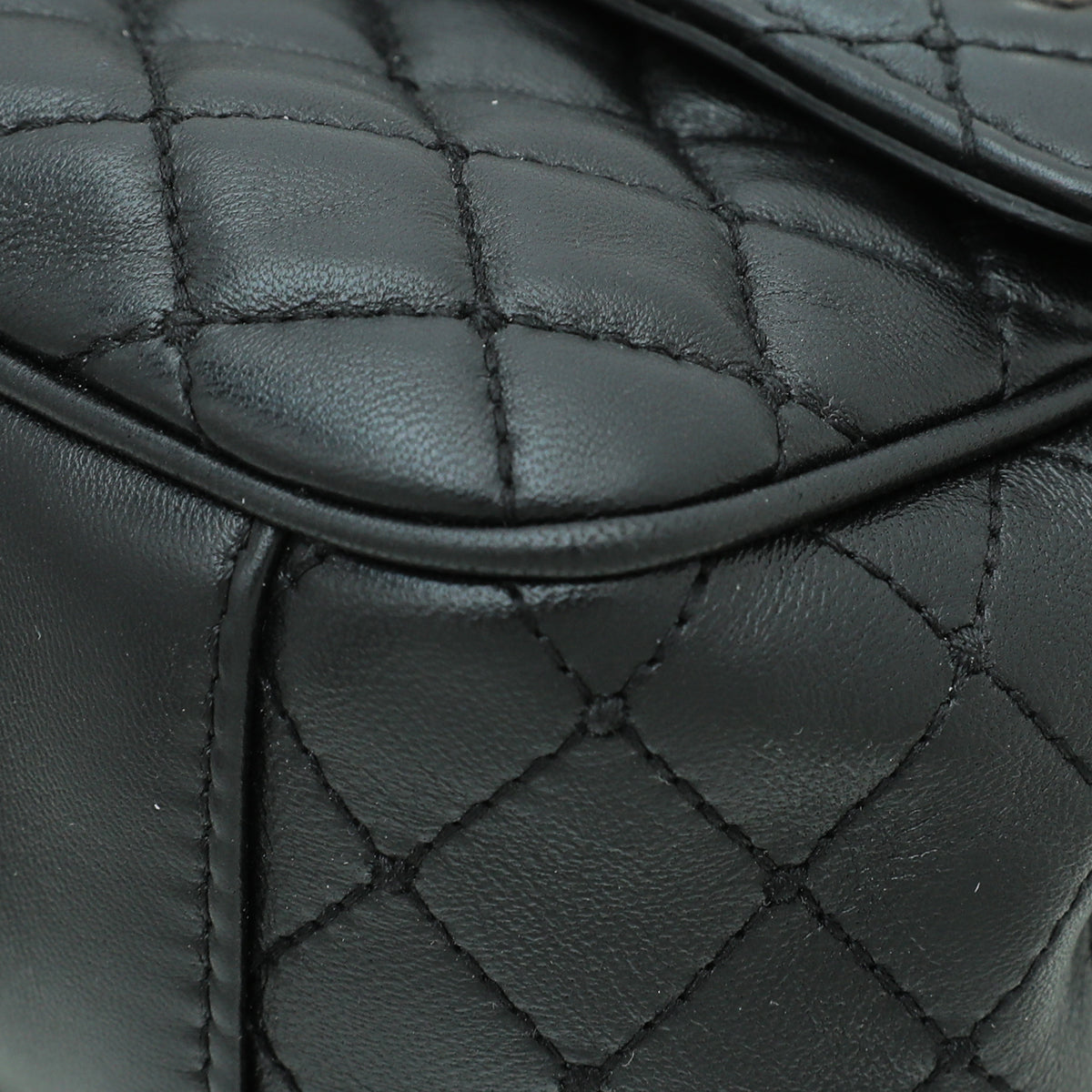 Dolce & Gabbana Black Lucia Quilted Embellished Chain Bag