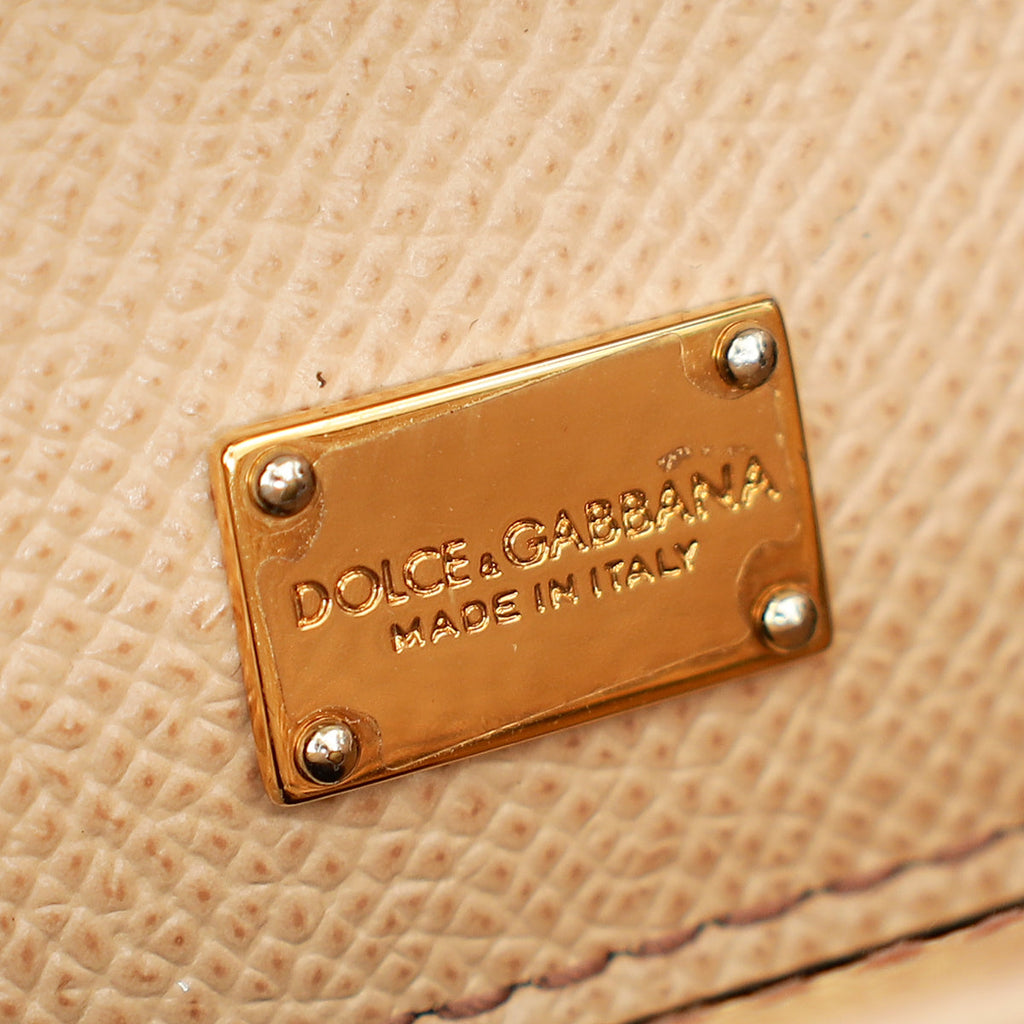 Dolce & Gabbana Nude Sicily Dauphine Medium Bag