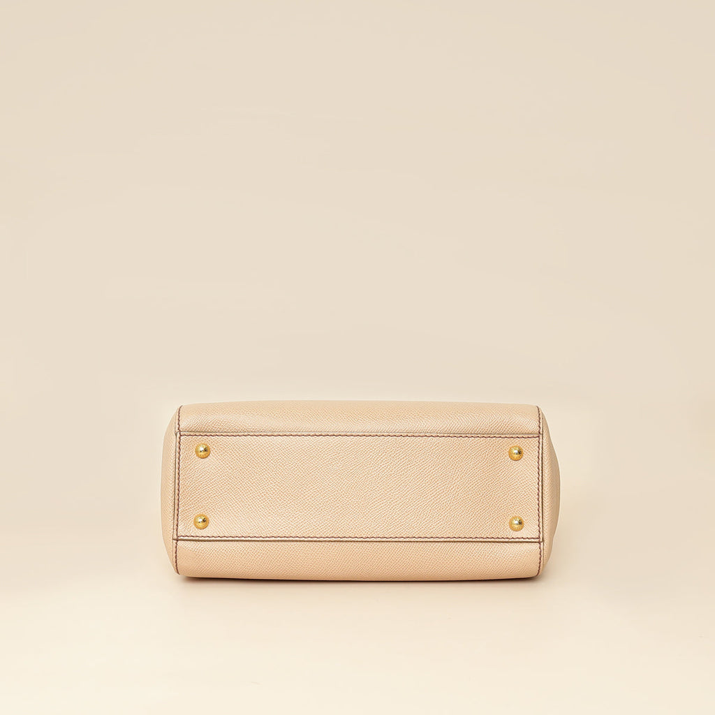 Dolce & Gabbana Nude Sicily Dauphine Medium Bag