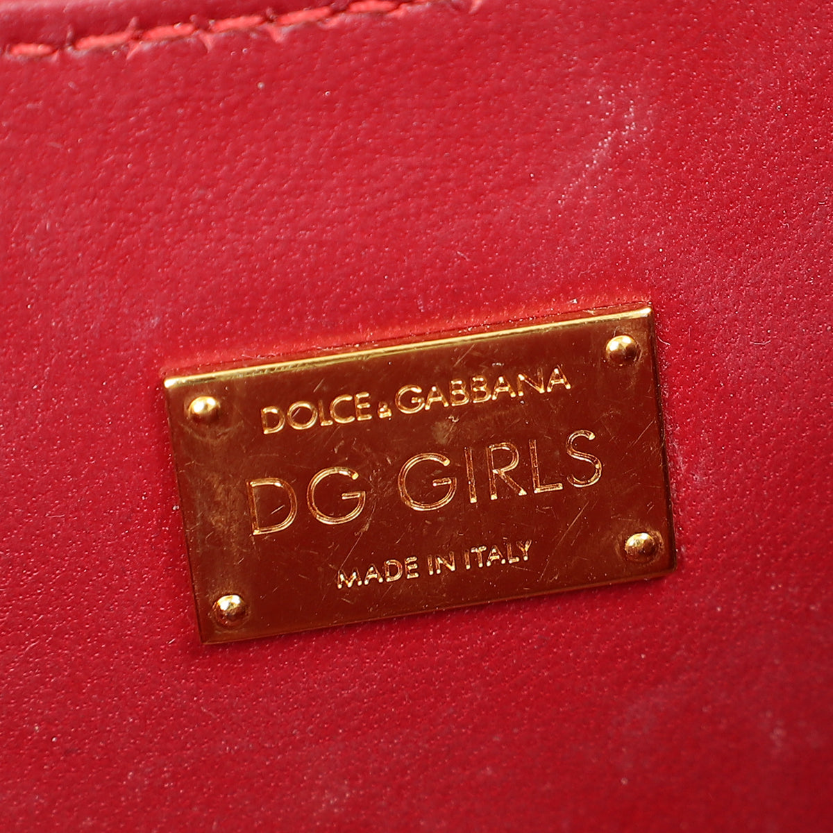 Dolce & Gabbana Red DG Girls Shoulder Bag