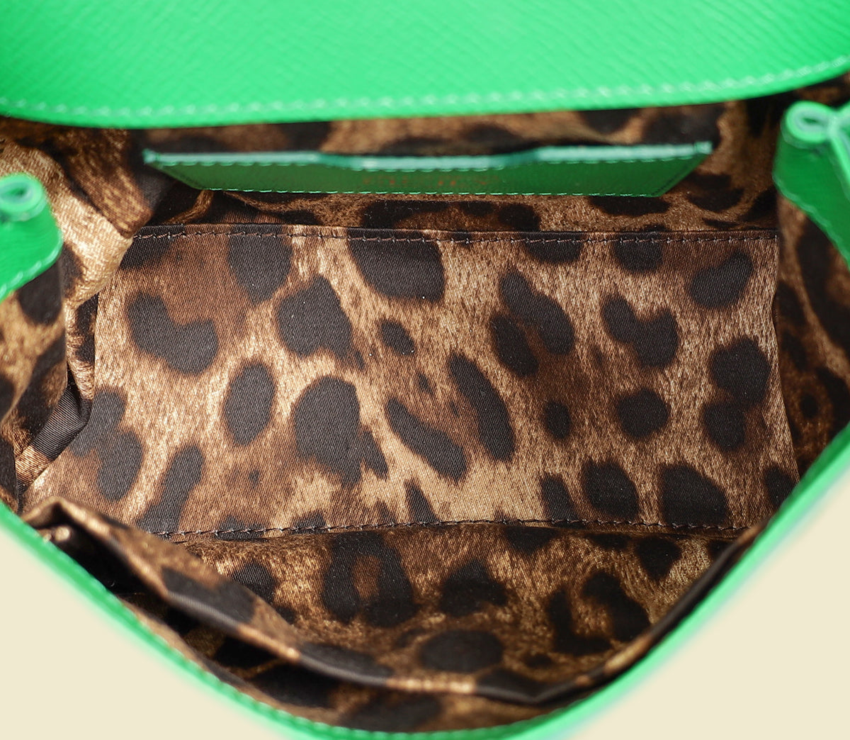 Dolce & Gabbana Green Sicily Small Flap Bag