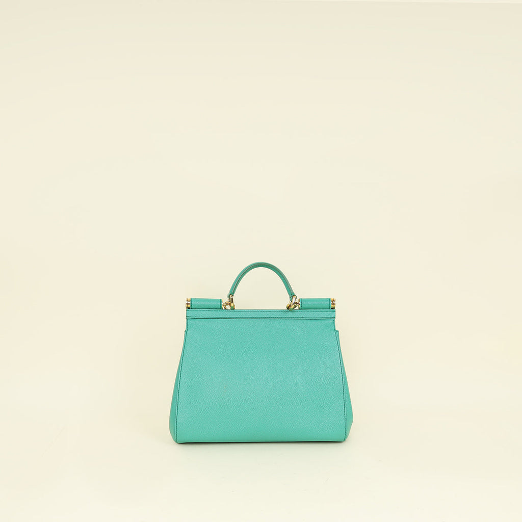 Dolce & Gabbana Dark Mint Sicily Dauphine Medium Bag