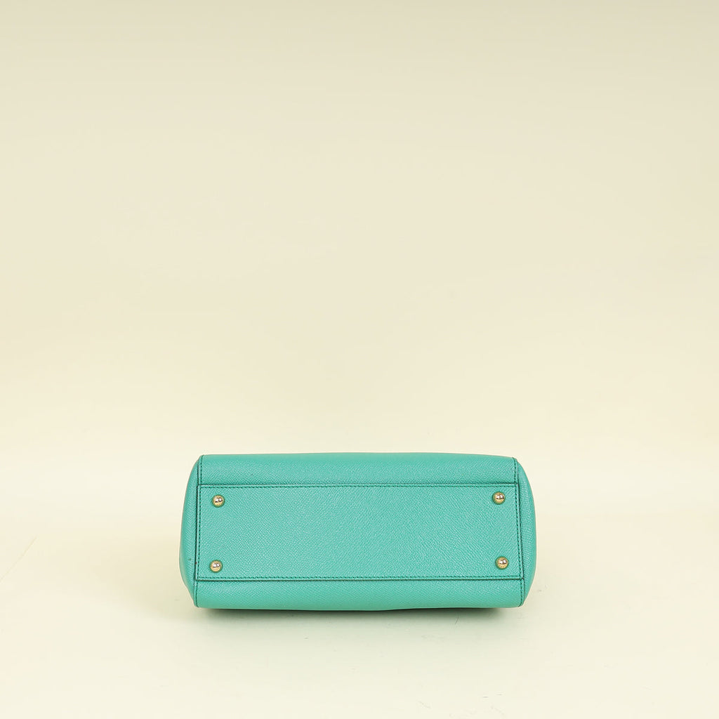 Dolce & Gabbana Dark Mint Sicily Dauphine Medium Bag