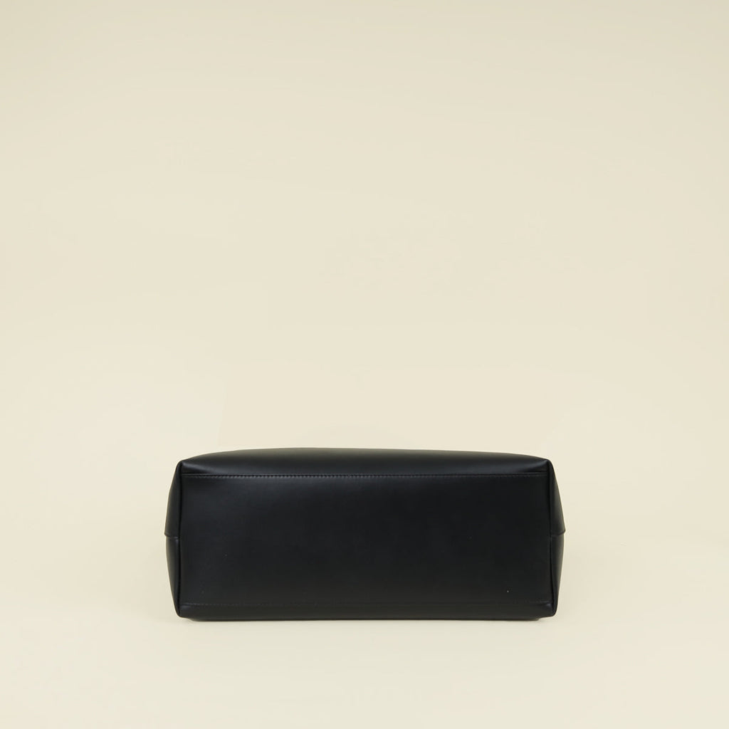 Dolce & Gabbana Black DG Logo Shopping Tote Medium Bag