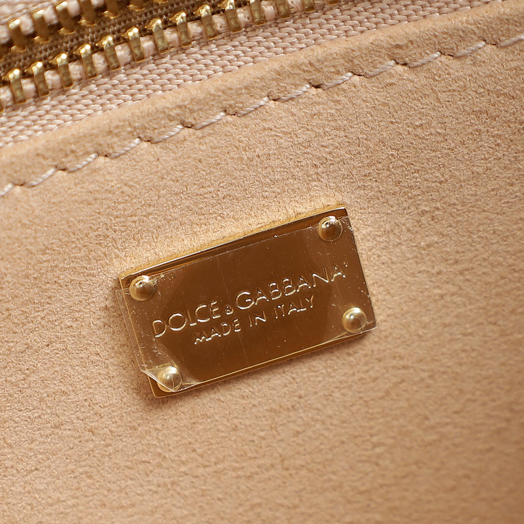 Dolce & Gabbana Nude DG Logo FLap Crossbody Bag
