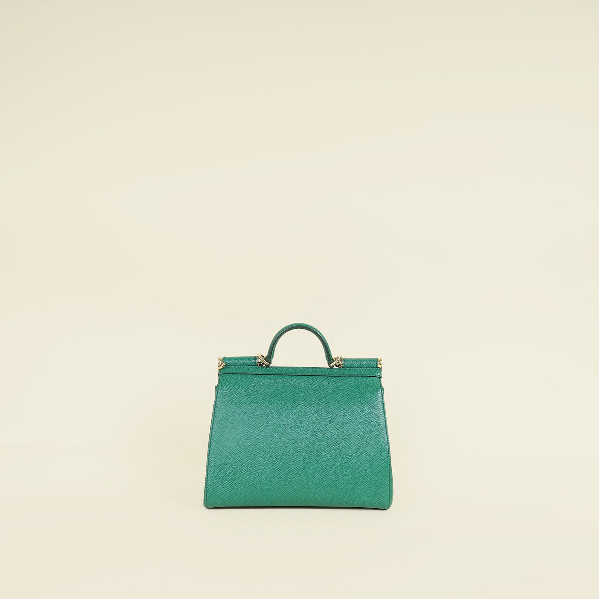 Dolce & Gabbana Green Sicily Dauphine Medium Flap Bag