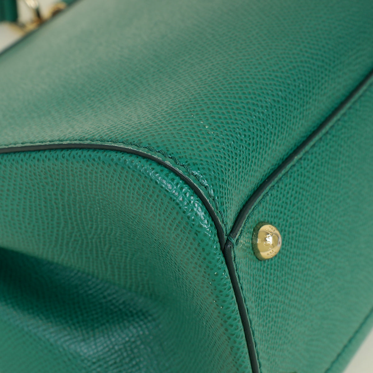 Dolce & Gabbana Green Sicily Dauphine Medium Flap Bag