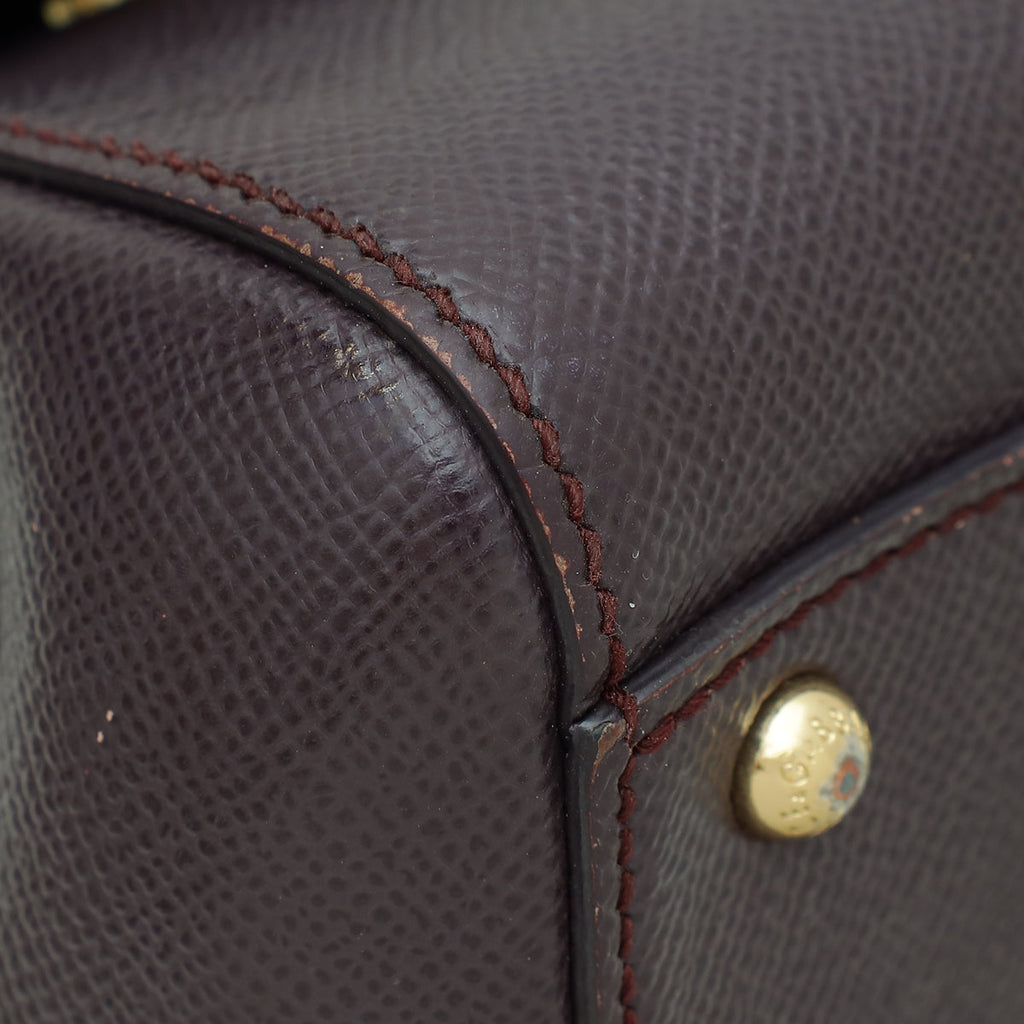 Dolce & Gabbana Burgundy Dauphine Sicily Bag