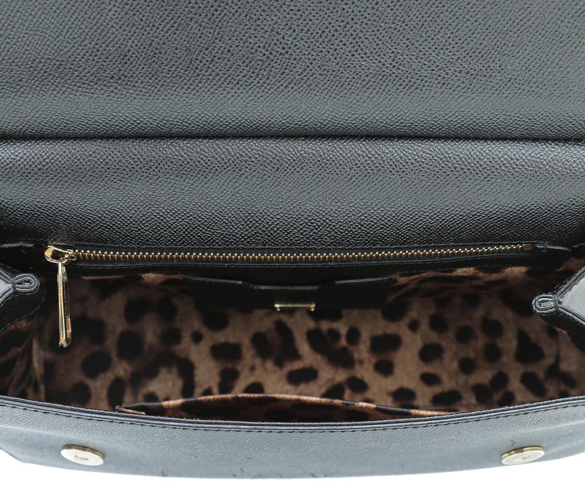 Dolce & Gabbana Black Dauphine Sicily Medium Bag