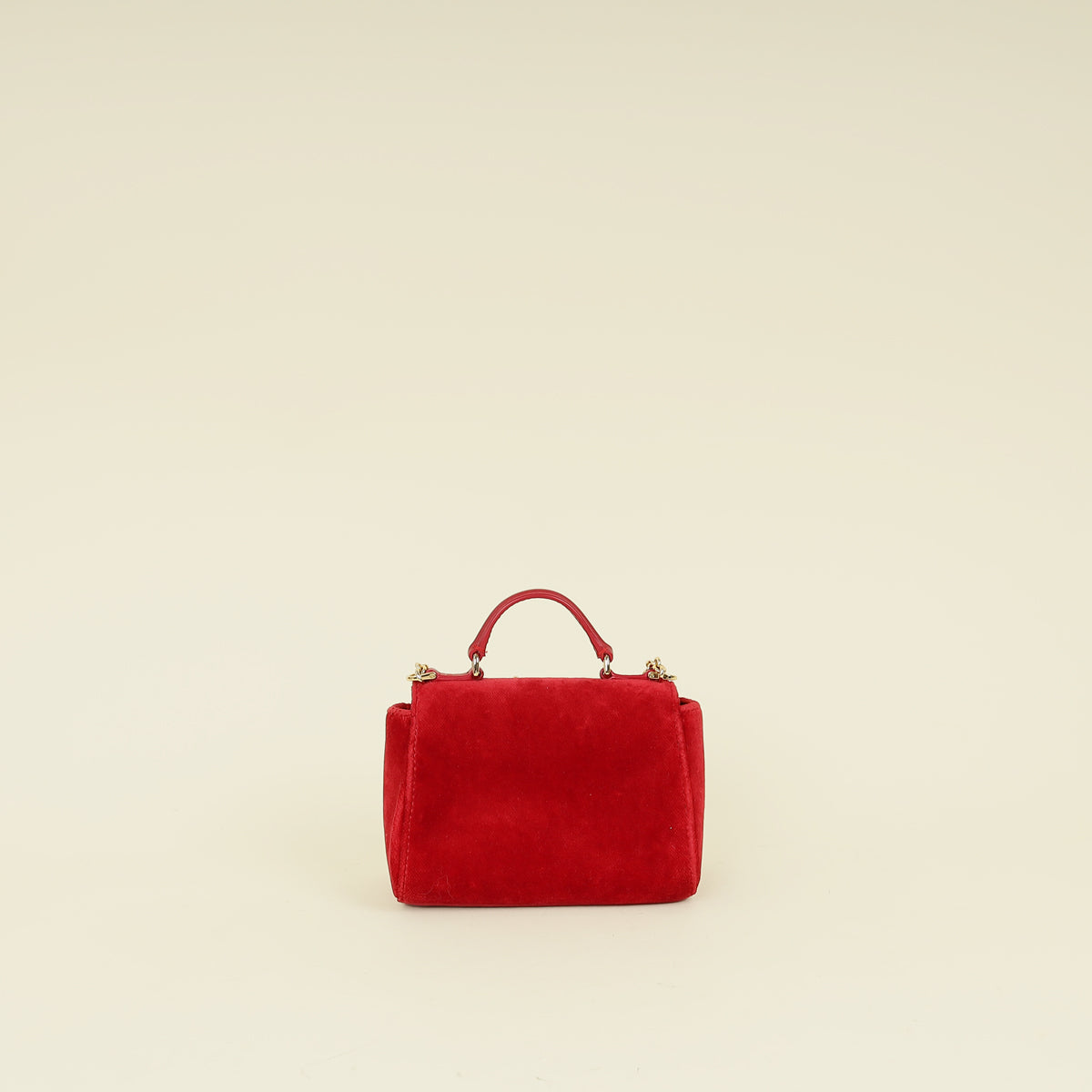 Dolce & Gabbana Red Bambino DG Floral Studded Bag
