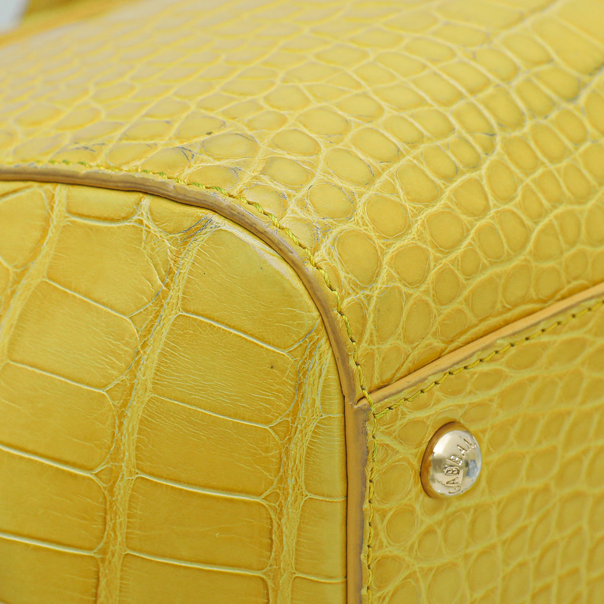 Dolce & Gabbana Yellow Crocodile Sicily Medium Bag