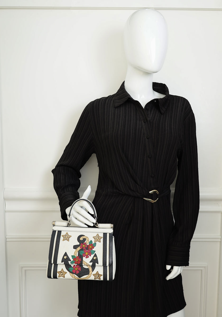 Dolce & Gabbana Multicolor Anchor Sicily Small Bag
