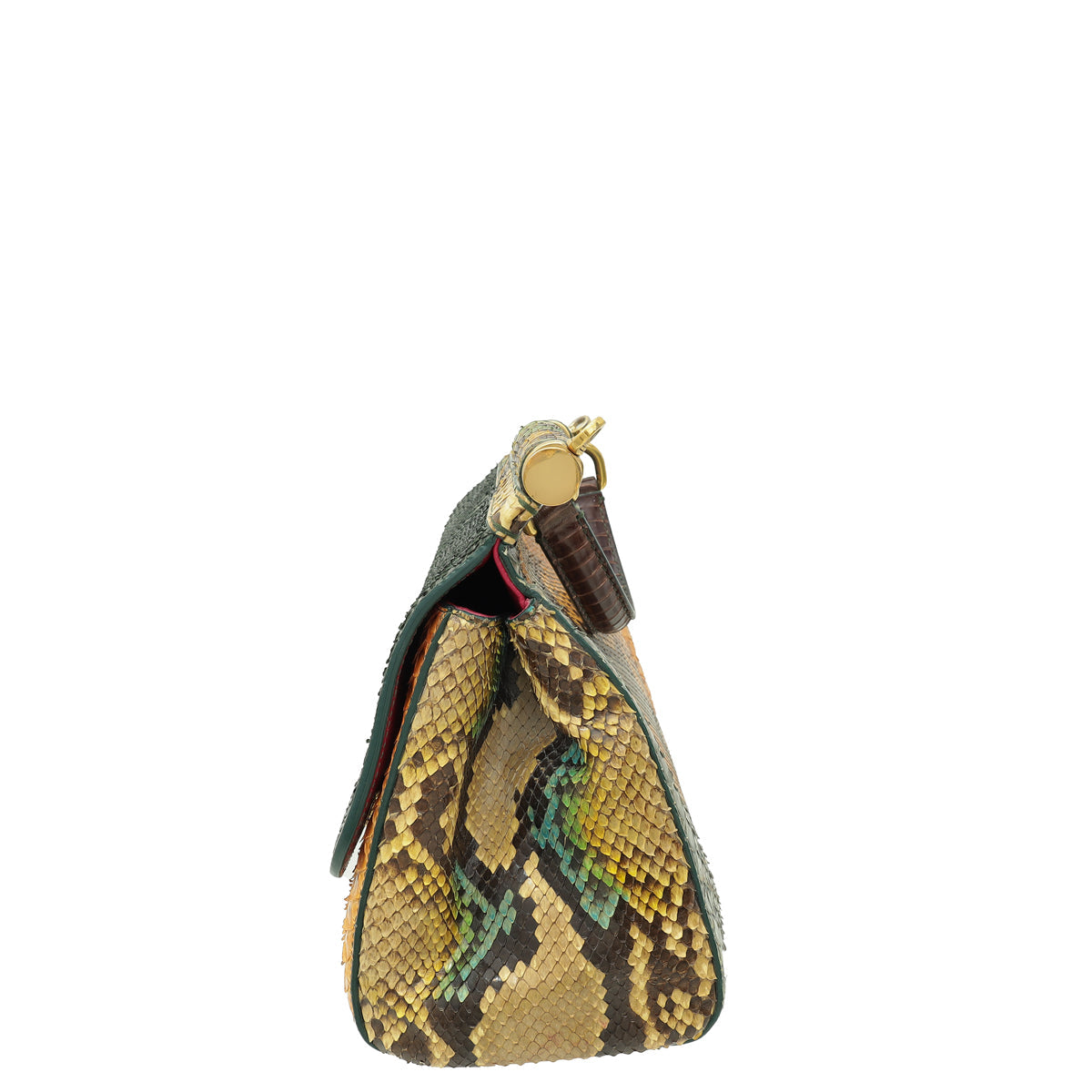 Dolce & Gabbana Multicolor Python Sicily Medium Bag