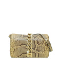 Dolce & Gabbana Bicolor Python Chain Padlock Flap Bag