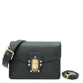 Dolce & Gabbana Black Iguana Print Lucia Flap Bag