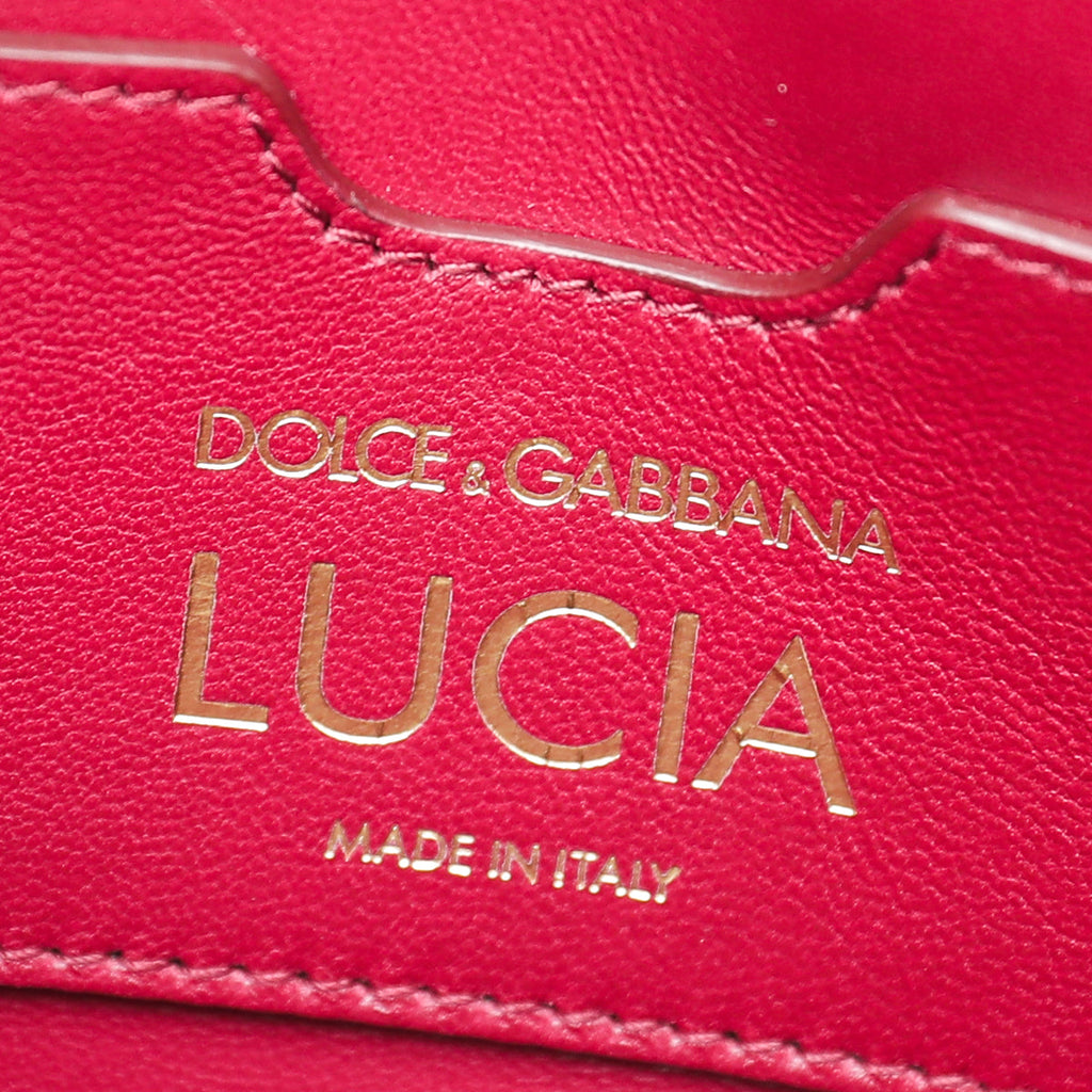Dolce & Gabbana Black Iguana Print Lucia Flap Bag