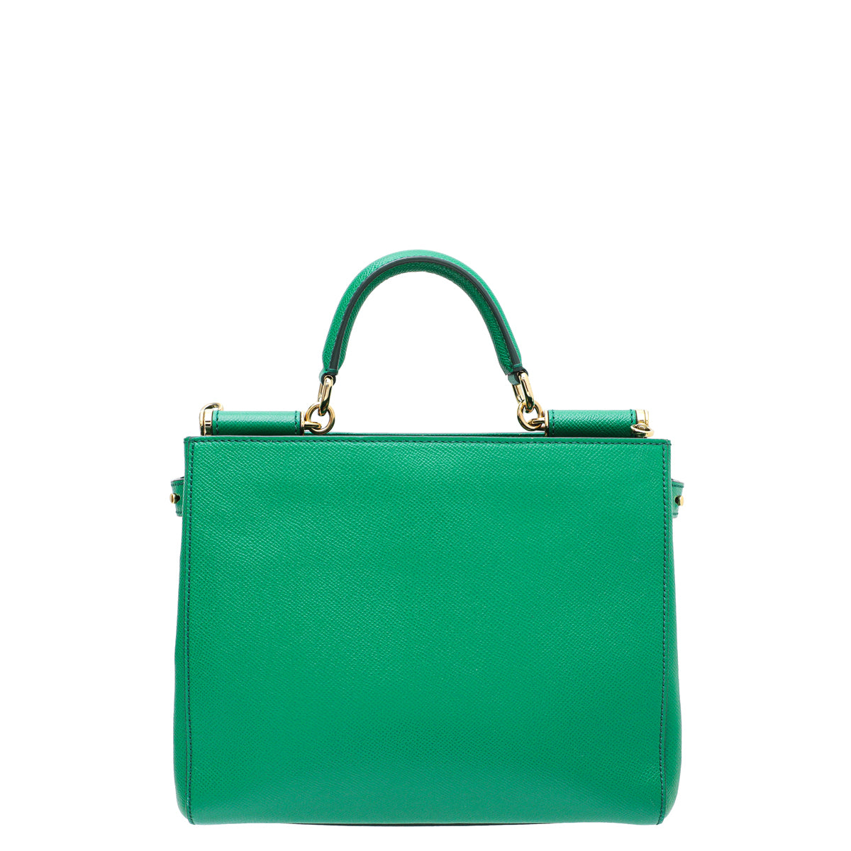 Dolce & Gabbana Green Dauphine Sicily Shopper Medium Bag