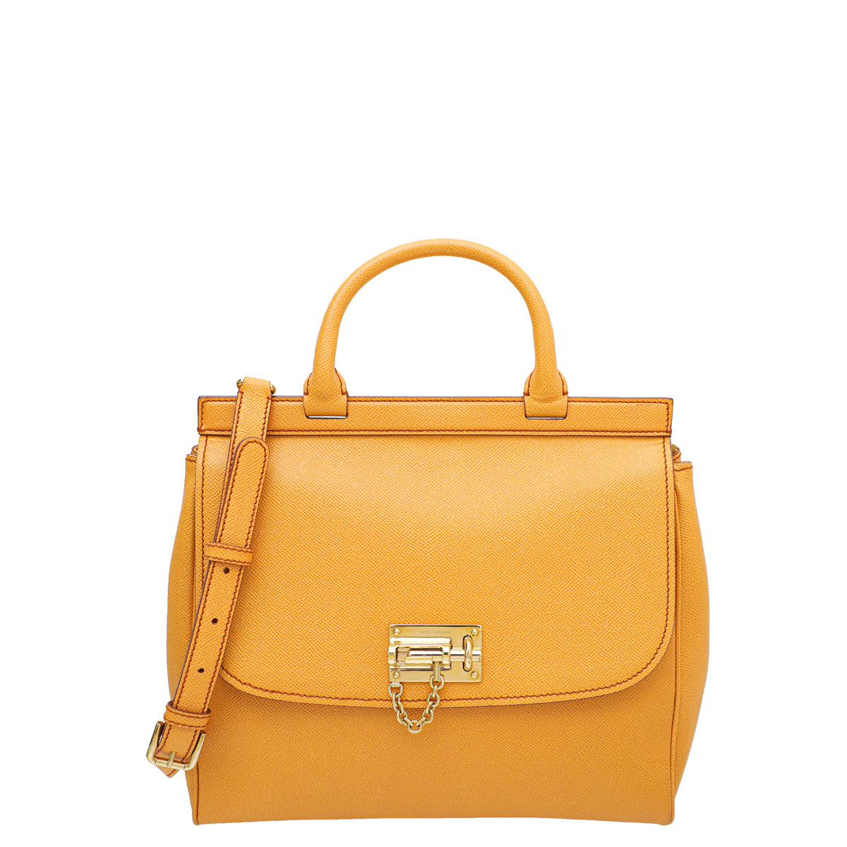 Dolce & Gabbana Mustard Dauphine Monica Large Bag