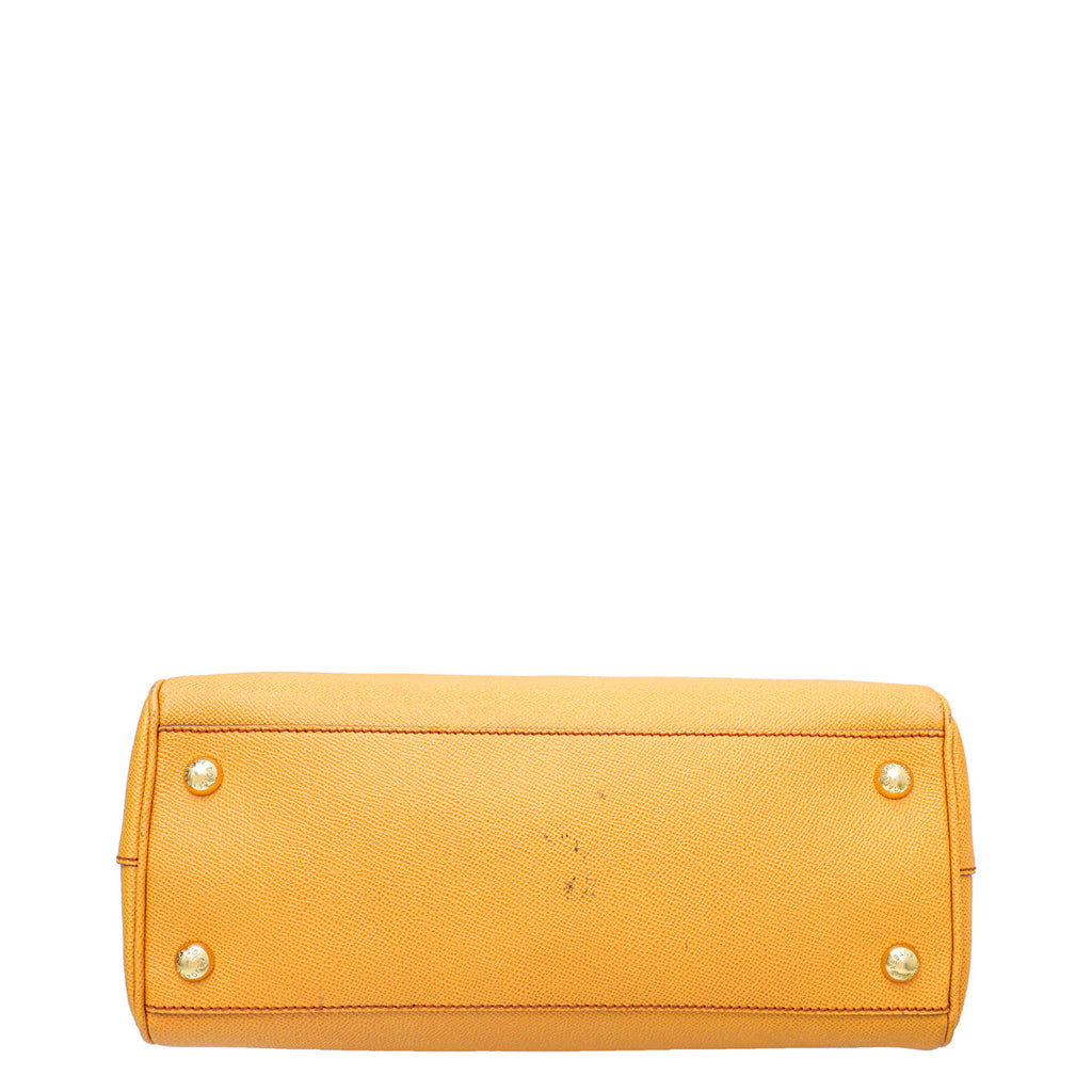 Dolce & Gabbana Mustard Dauphine Monica Large Bag
