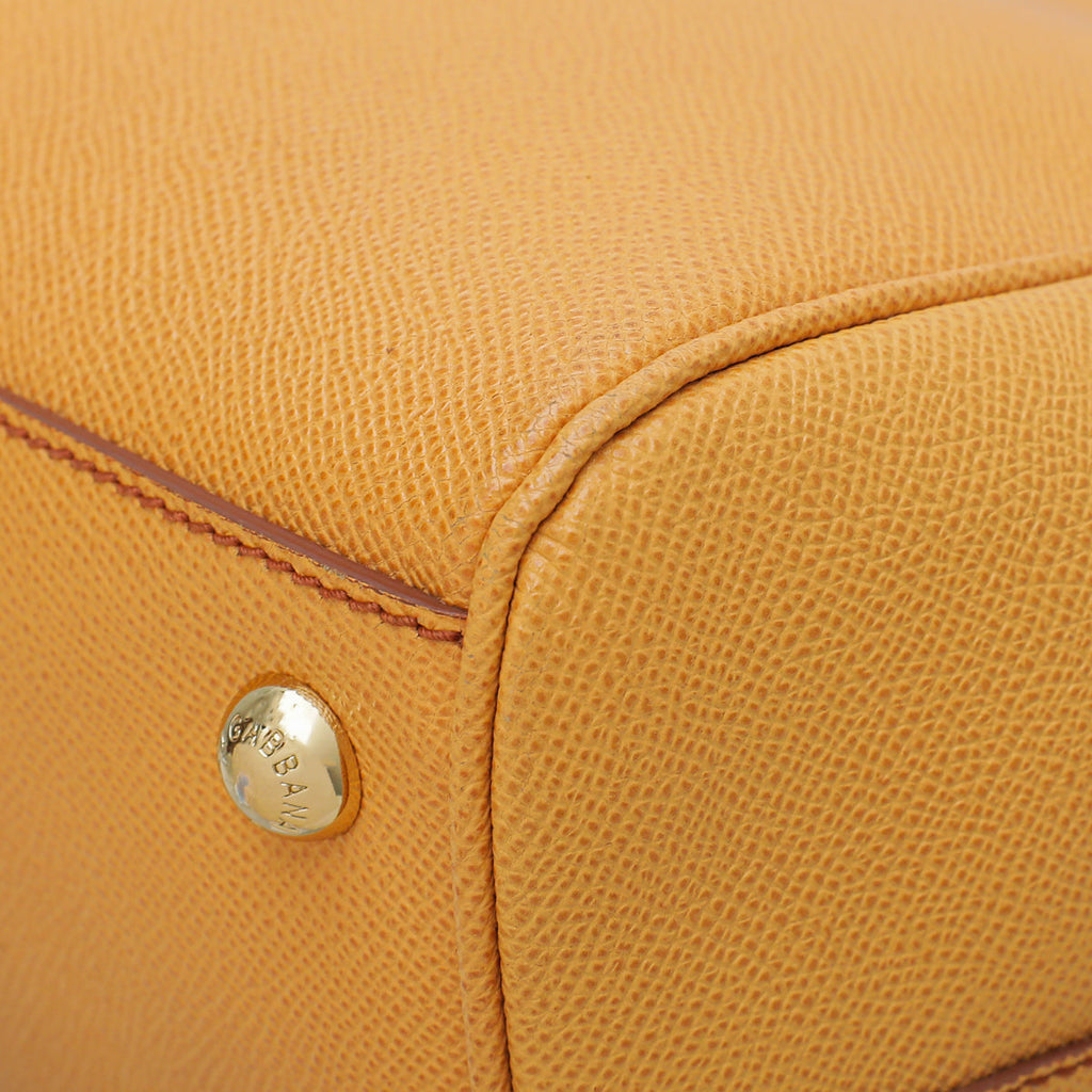 Dolce & Gabbana Mustard Dauphine Monica Large Bag