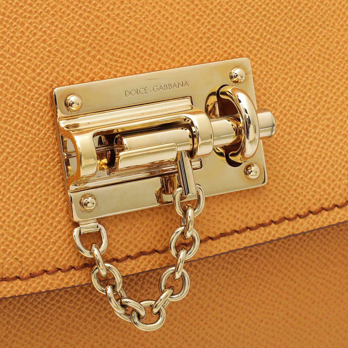 Dolce & Gabbana Mustard Dauphine Monica Large Bag