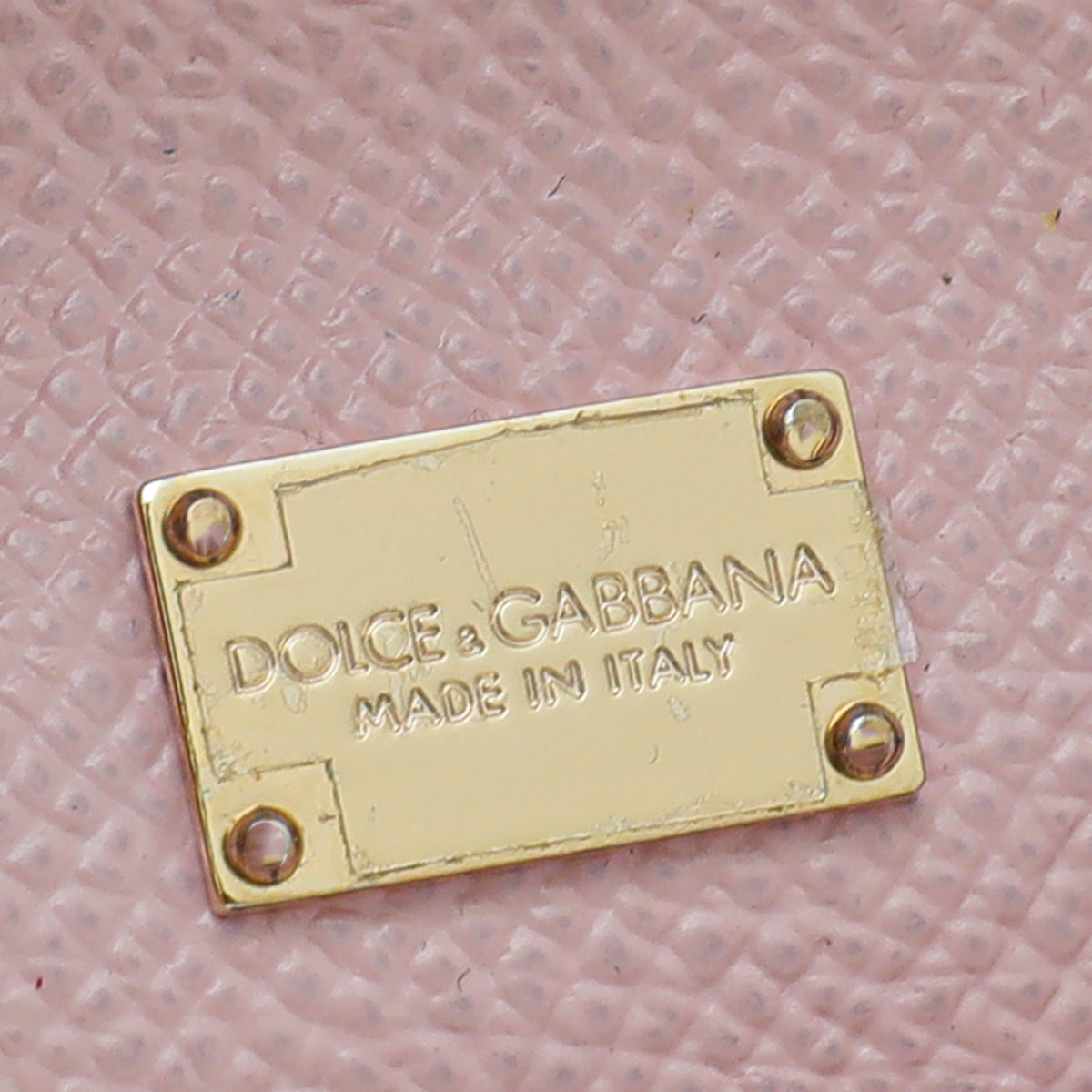 Dolce & Gabbana Light Pink Dauphine Sicily Micro Bag