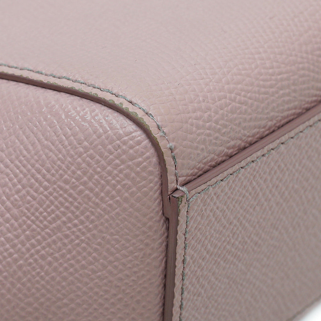 Dolce & Gabbana Light Pink Dauphine Sicily Micro Bag
