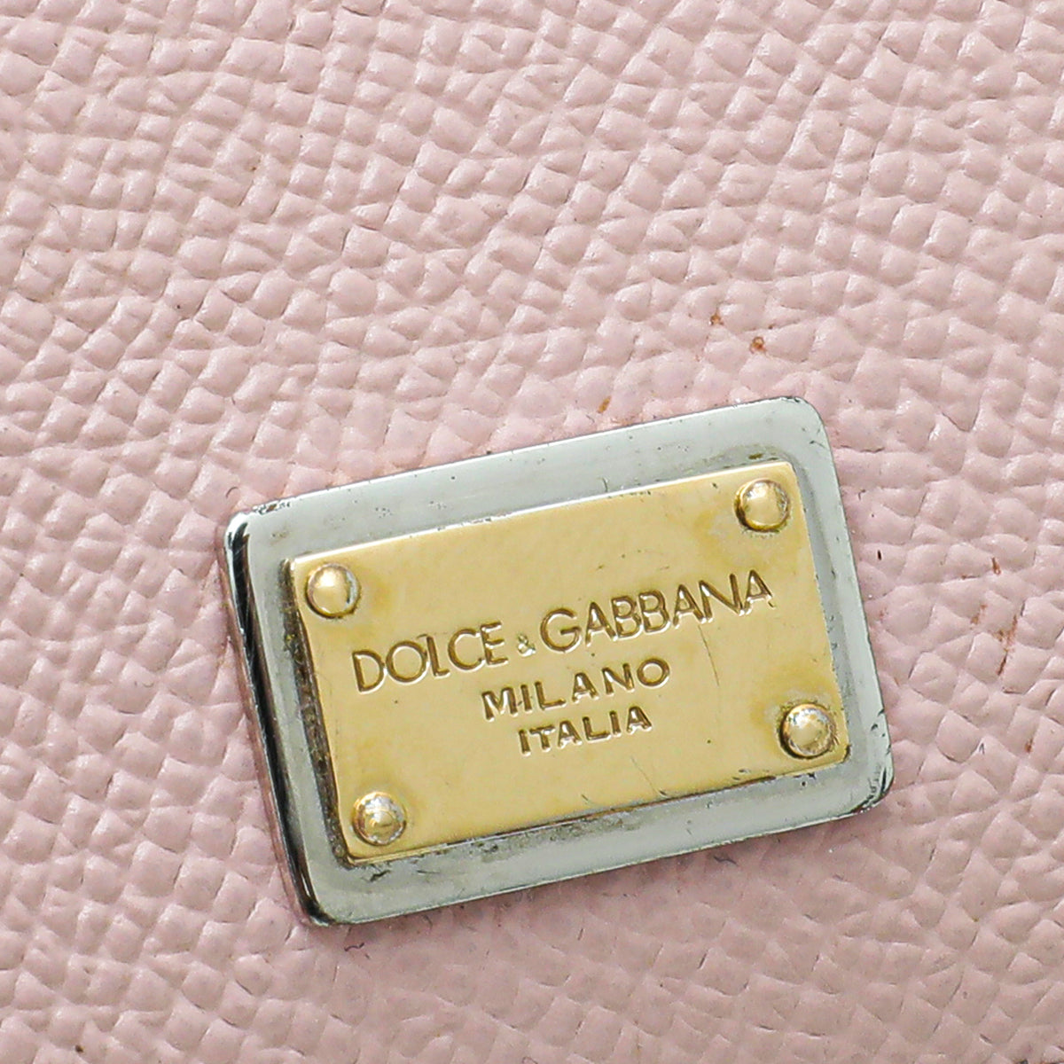 Dolce & Gabbana Light Pink Dauphine Sicily Micro Bag