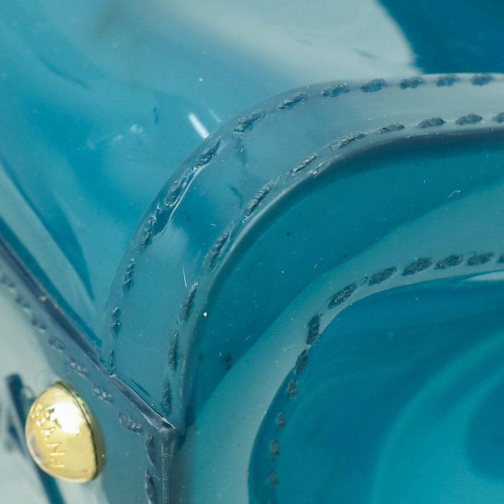 Dolce & Gabbana Teal PVC Rubber Sicily Flap Bag