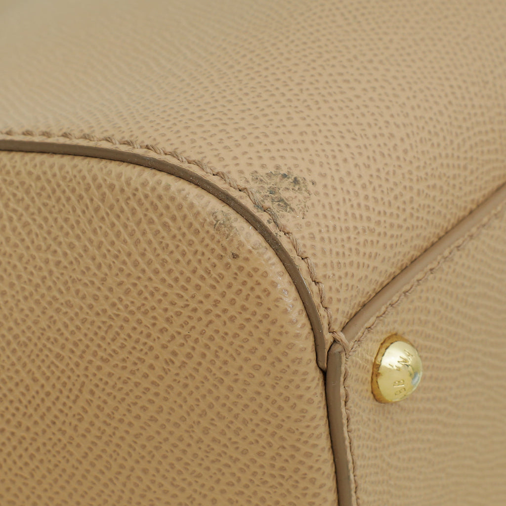 Dolce & Gabbana Beige Sicily Dauphine Medium Bag