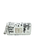 Dolce & Gabbana White Graffiti Flap Shoulder Bag