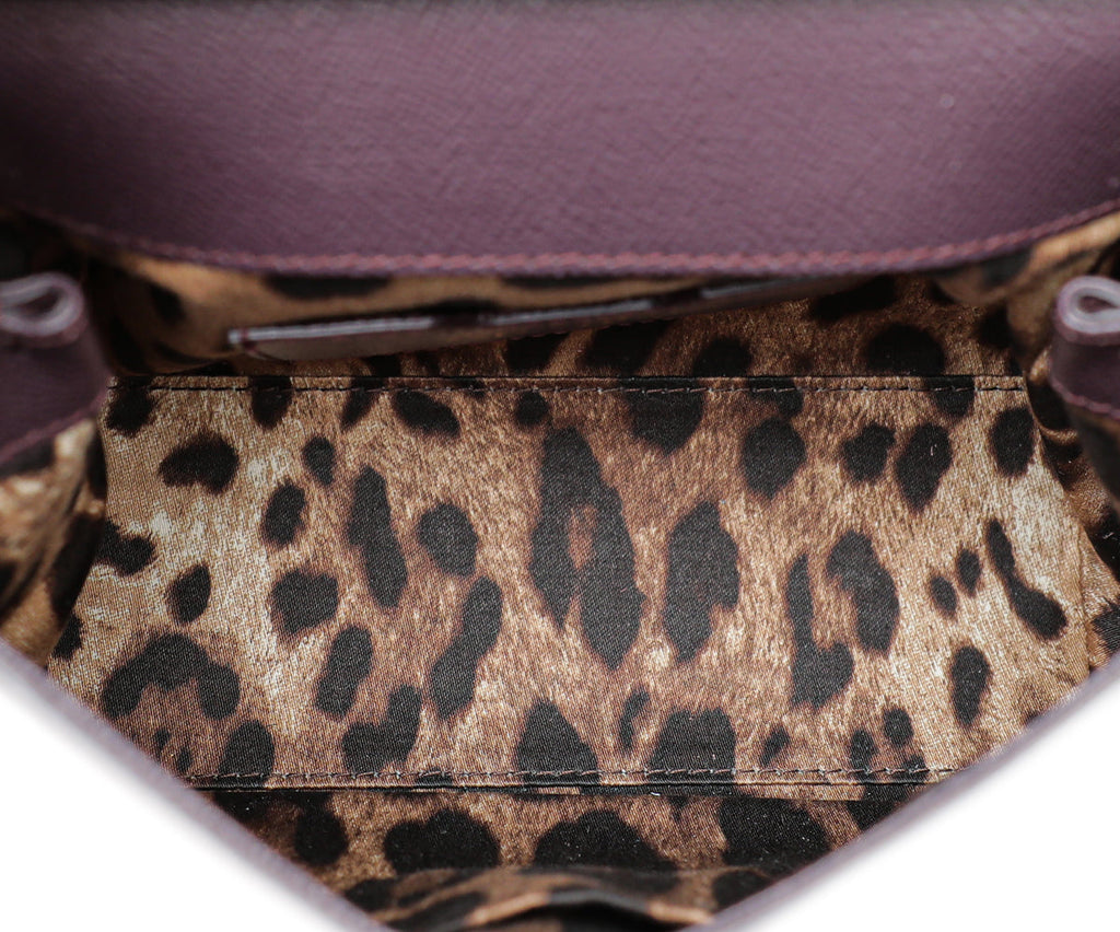 Dolce & Gabbana Aubergine Sicily Small Bag