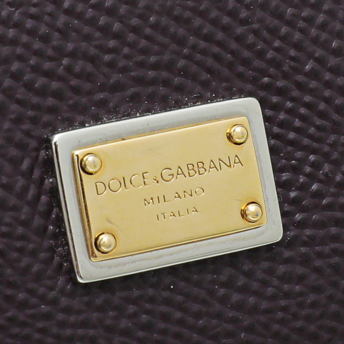 Dolce & Gabbana Aubergine Sicily Small Bag