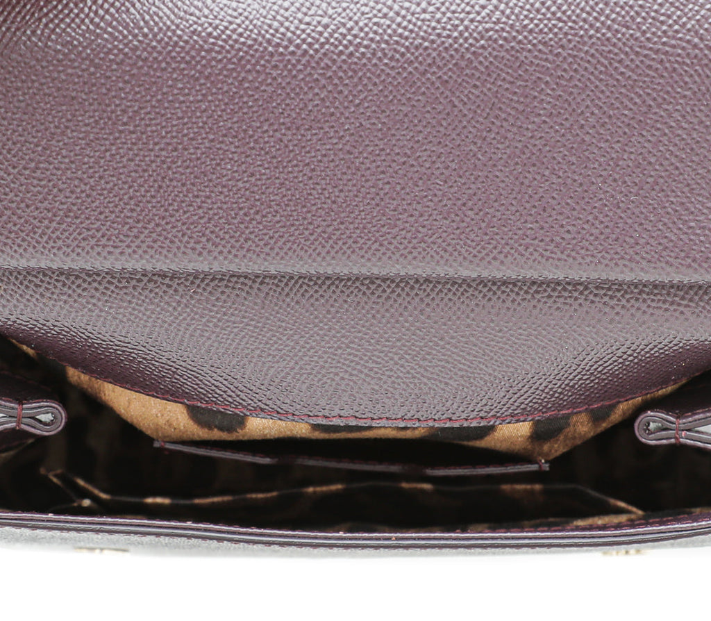 Dolce & Gabbana Aubergine Sicily Small Bag