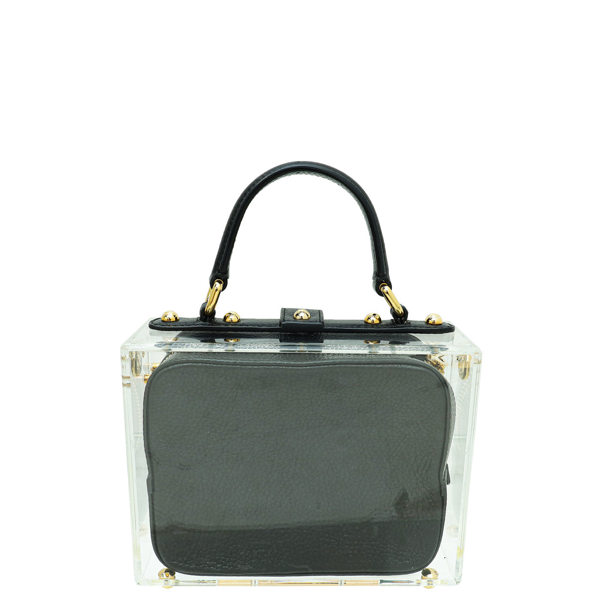 Dolce & Gabbana Black Acrylic & Calf Dolce Box