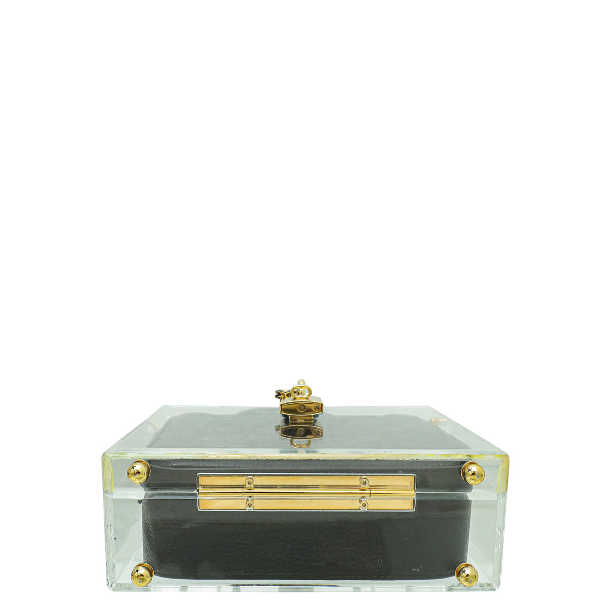 Dolce & Gabbana Black Acrylic & Calf Dolce Box