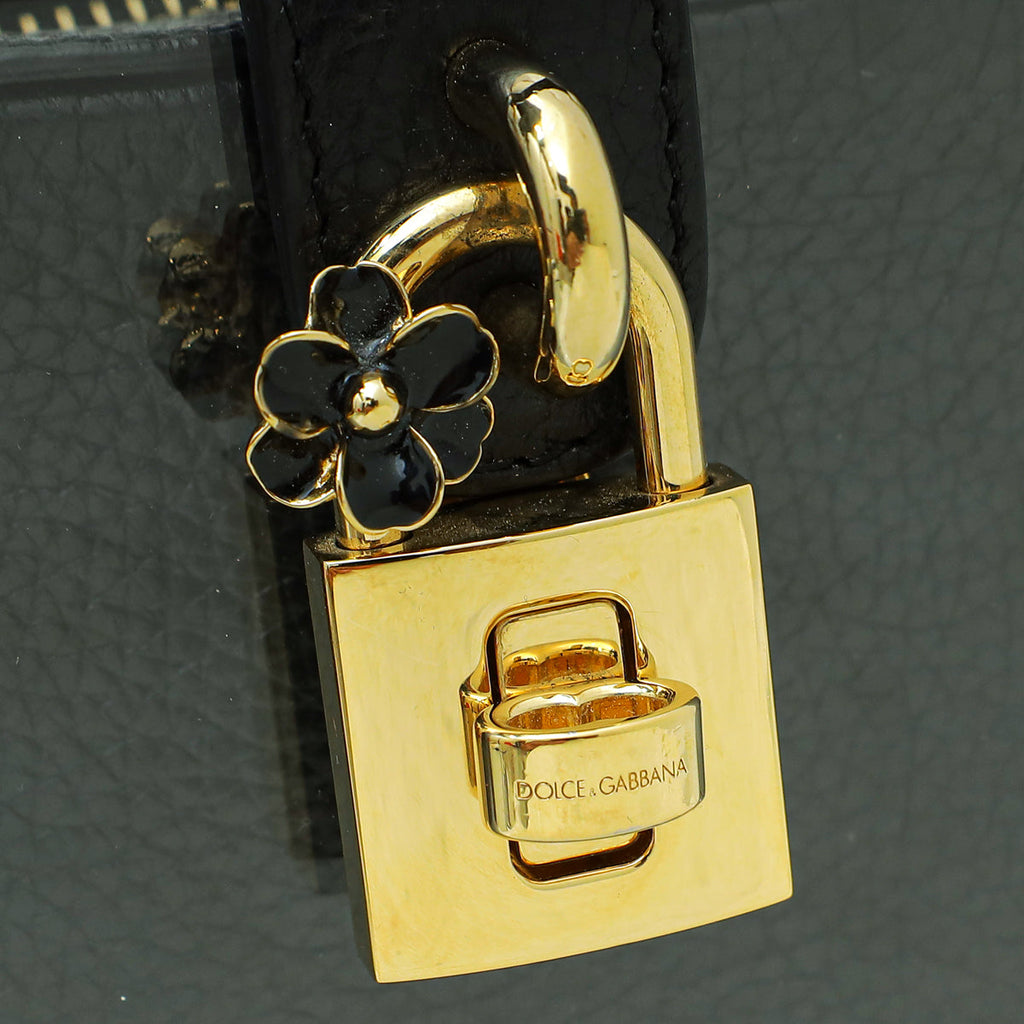 Dolce & Gabbana Black Acrylic & Calf Dolce Box