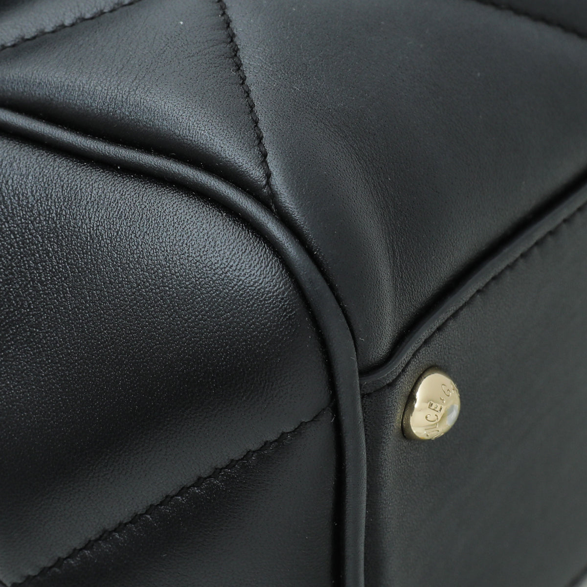 Dolce & Gabbana Black Quilted Sicily Medium Bag