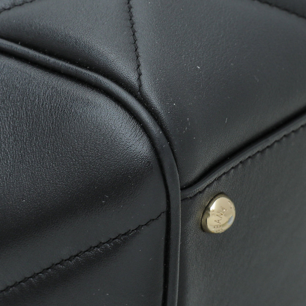 Dolce & Gabbana Black Quilted Sicily Medium Bag