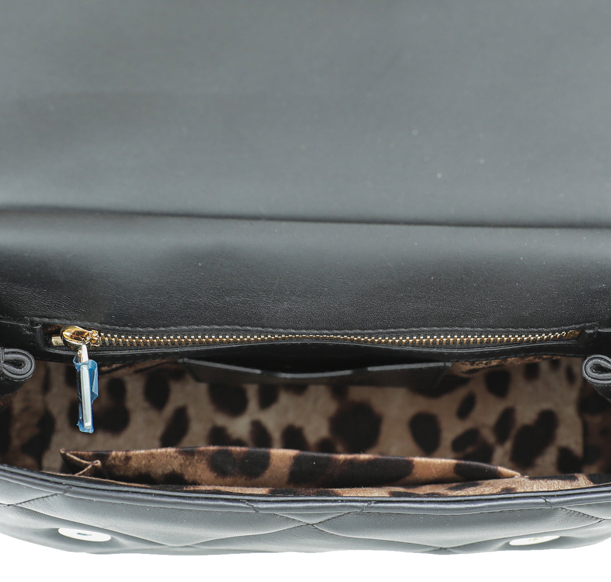 Dolce & Gabbana Black Quilted Sicily Medium Bag