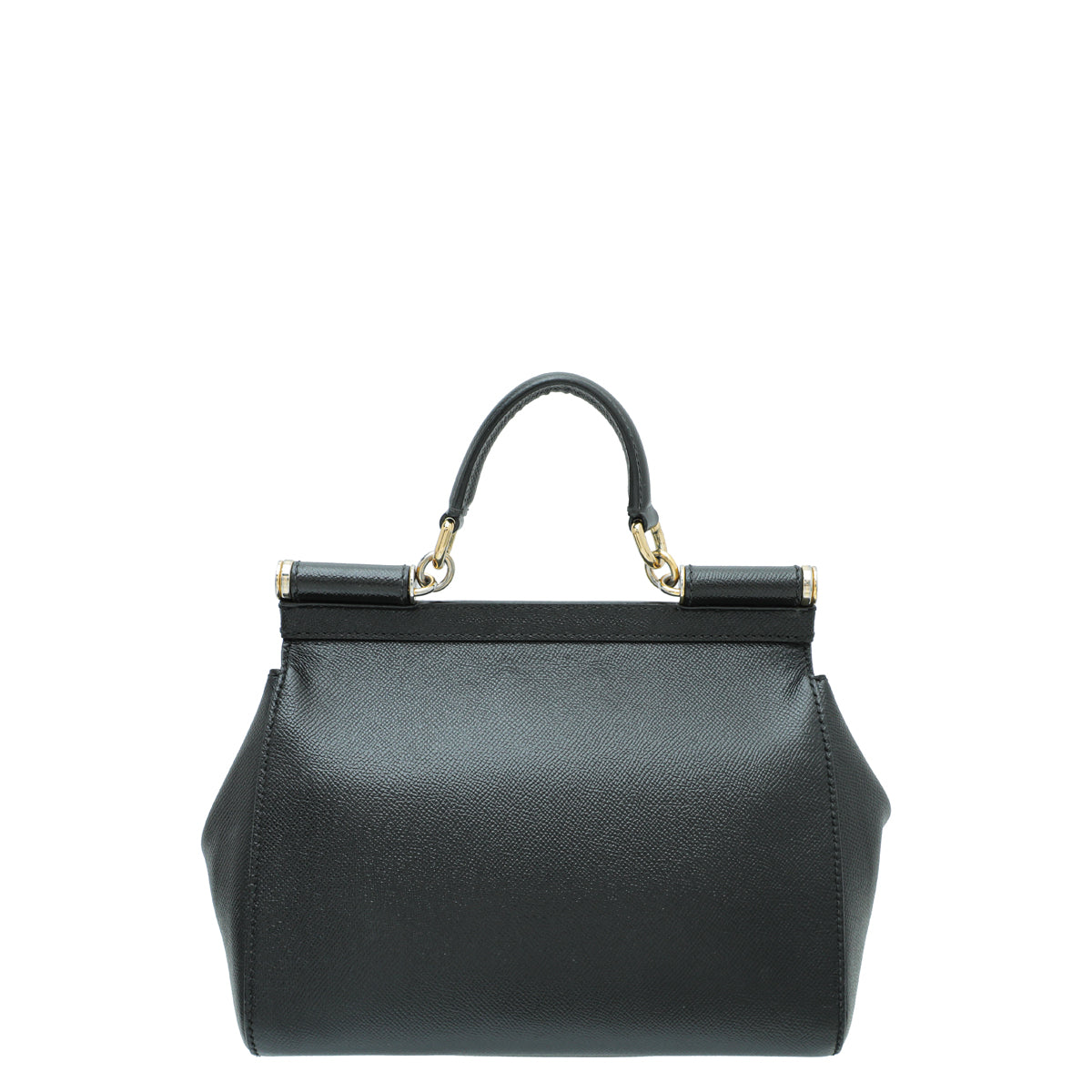Dolce & Gabbana Black Dauphine Sicily Medium Bag