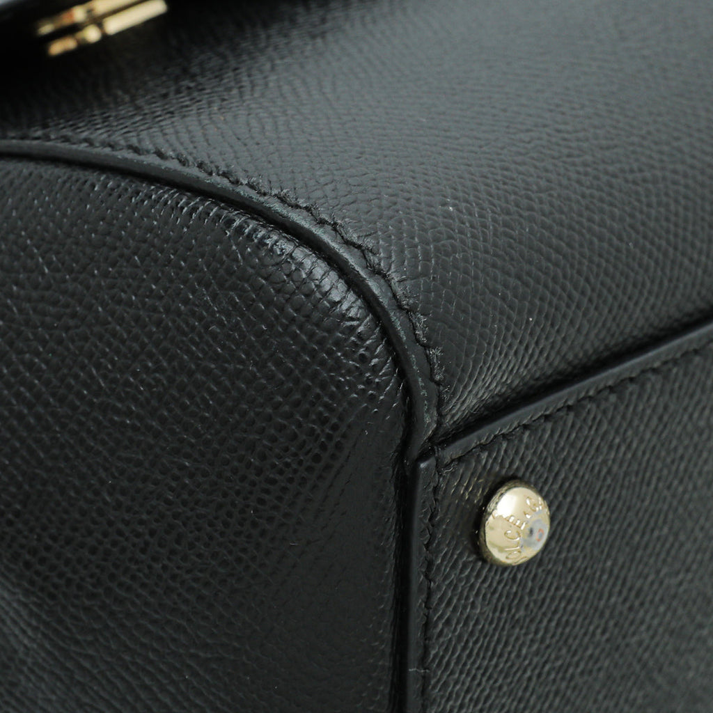 Dolce & Gabbana Black Dauphine Sicily Medium Bag
