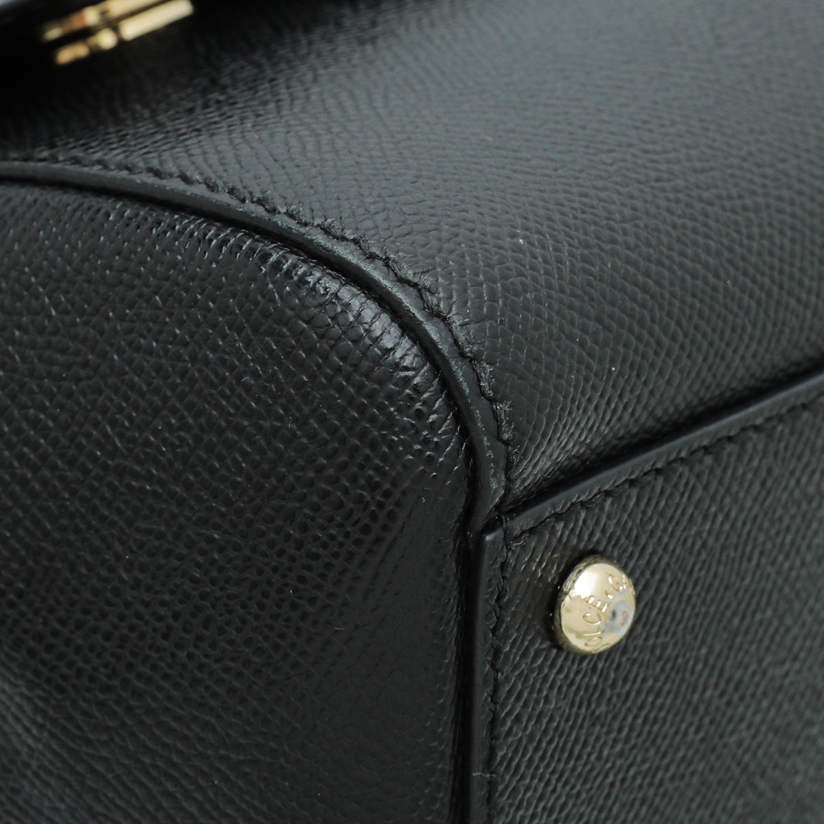 Dolce & Gabbana Black Dauphine Sicily Medium Bag