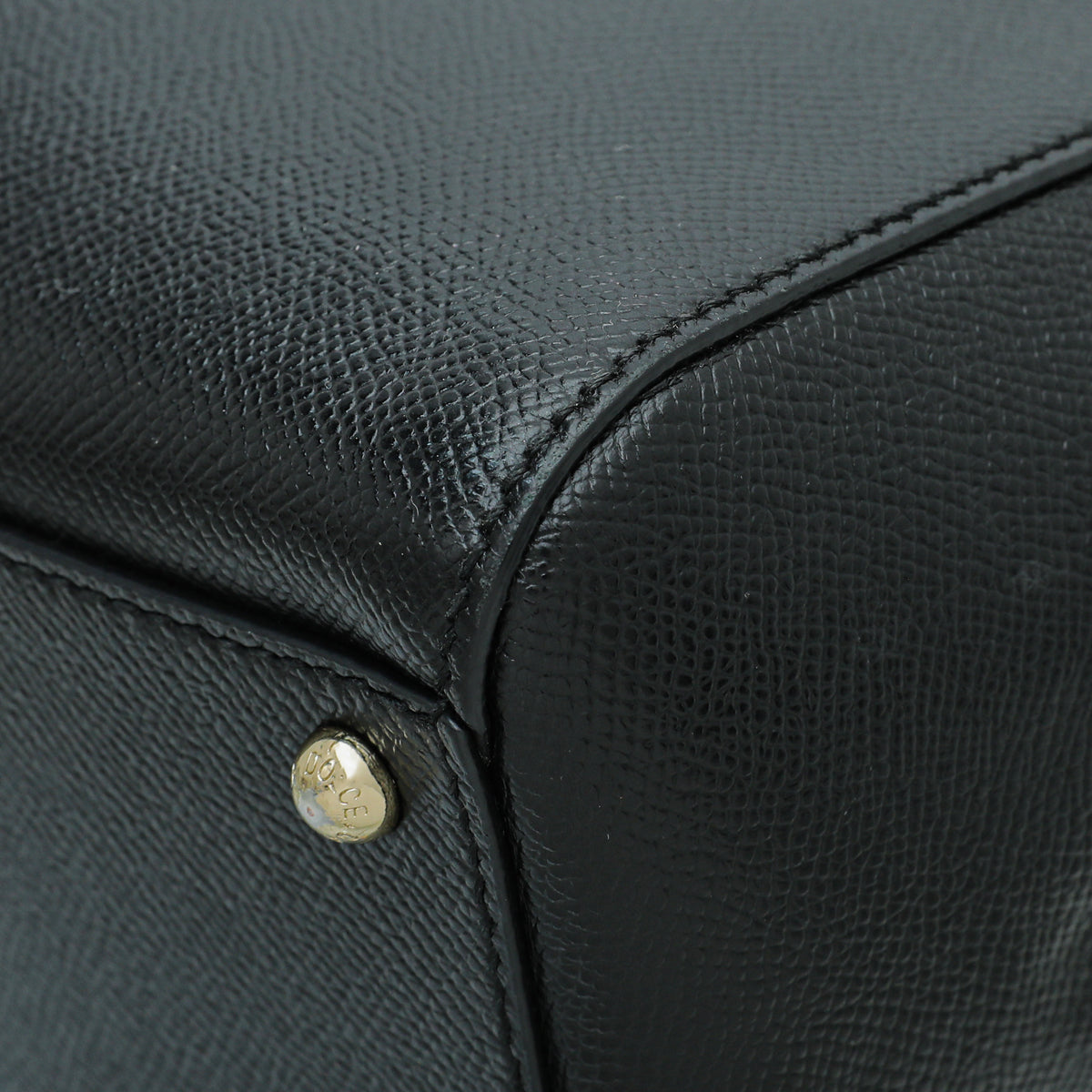 Dolce & Gabbana Black Dauphine Sicily Medium Bag