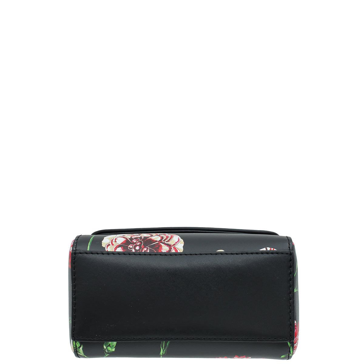 Dolce & Gabbana Black Multicolor DG Floral Print Top Handle Bag